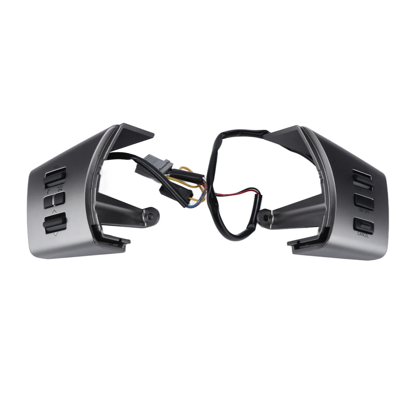 Radio Volume Control Switch High Temperature Resistant Anti Fade Steering Wheel Switches Good Adhesion ABS for Car Adaptations