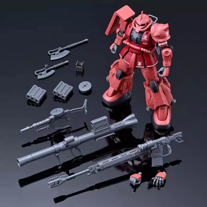 Bandai HG 1/144 Anime MS-06R-1A ZAKU II TYPE haute MOBILITY PB Gundam kit de modèle d'assemblage figurine jouets enfants cadeau de collection