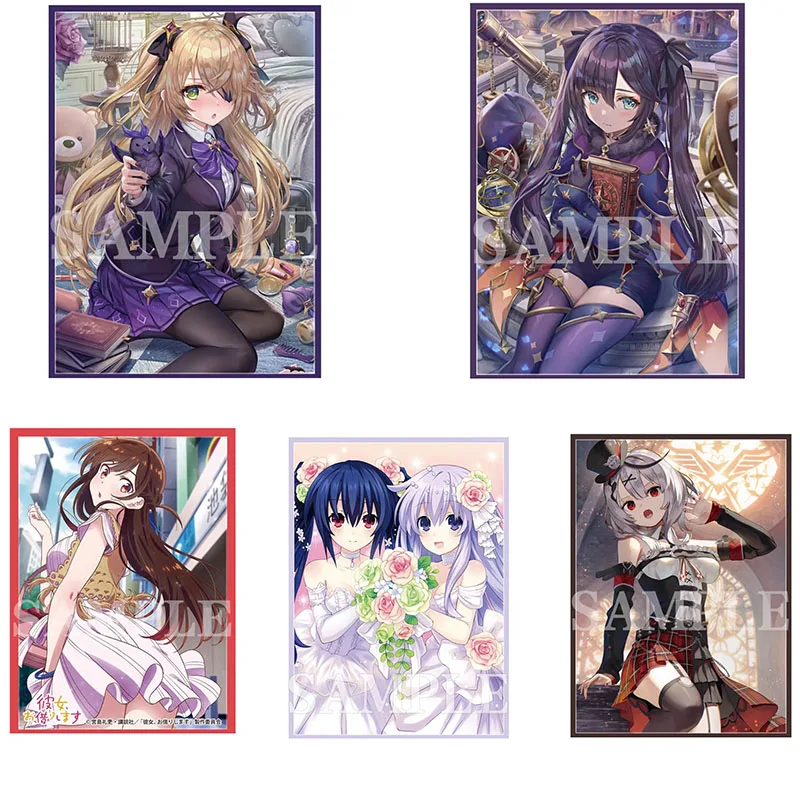 60Pcs 67*92Mm Beautiful Girl Card Protective Cover Neptune Noire Ichinose Chizuru Animation Card Protective Cover Holiday Gifts