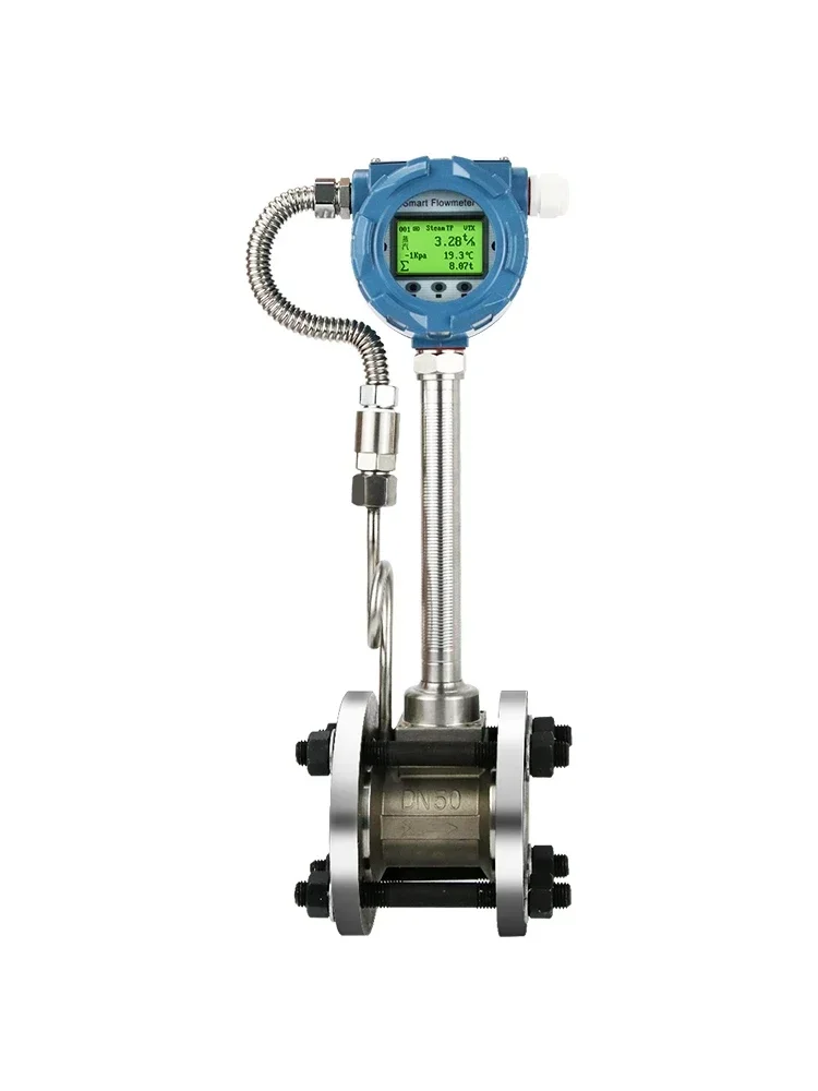 inteligente lugb vor tex flowmeter display digital gas liquido vapor a prova de explosao alta precisao com hart dn50 dn65 100 01