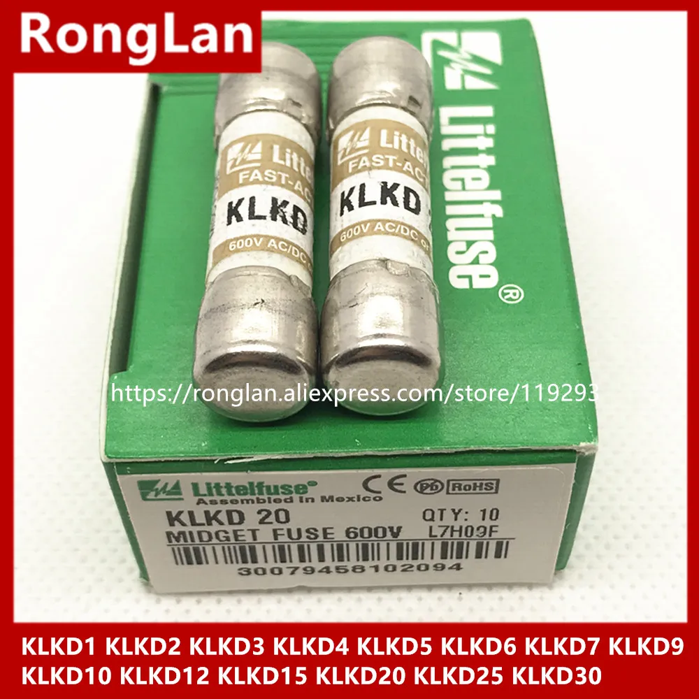 Imported Littelfuse KLKD1 KLKD2 KLKD3 KLKD4 KLKD5 KLKD6 KLKD7 KLKD8 KLKD9 KLKD10 KLKD12 KLKD15 KLKD20 KLKD25 KLKD30 fuse -10PCS