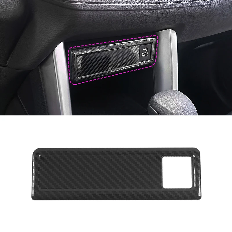 Car Central Control USB Interface Panel Trim Cover Stainless Steel Accessories For Toyota Corolla Cross XG10 2021 2022 2023