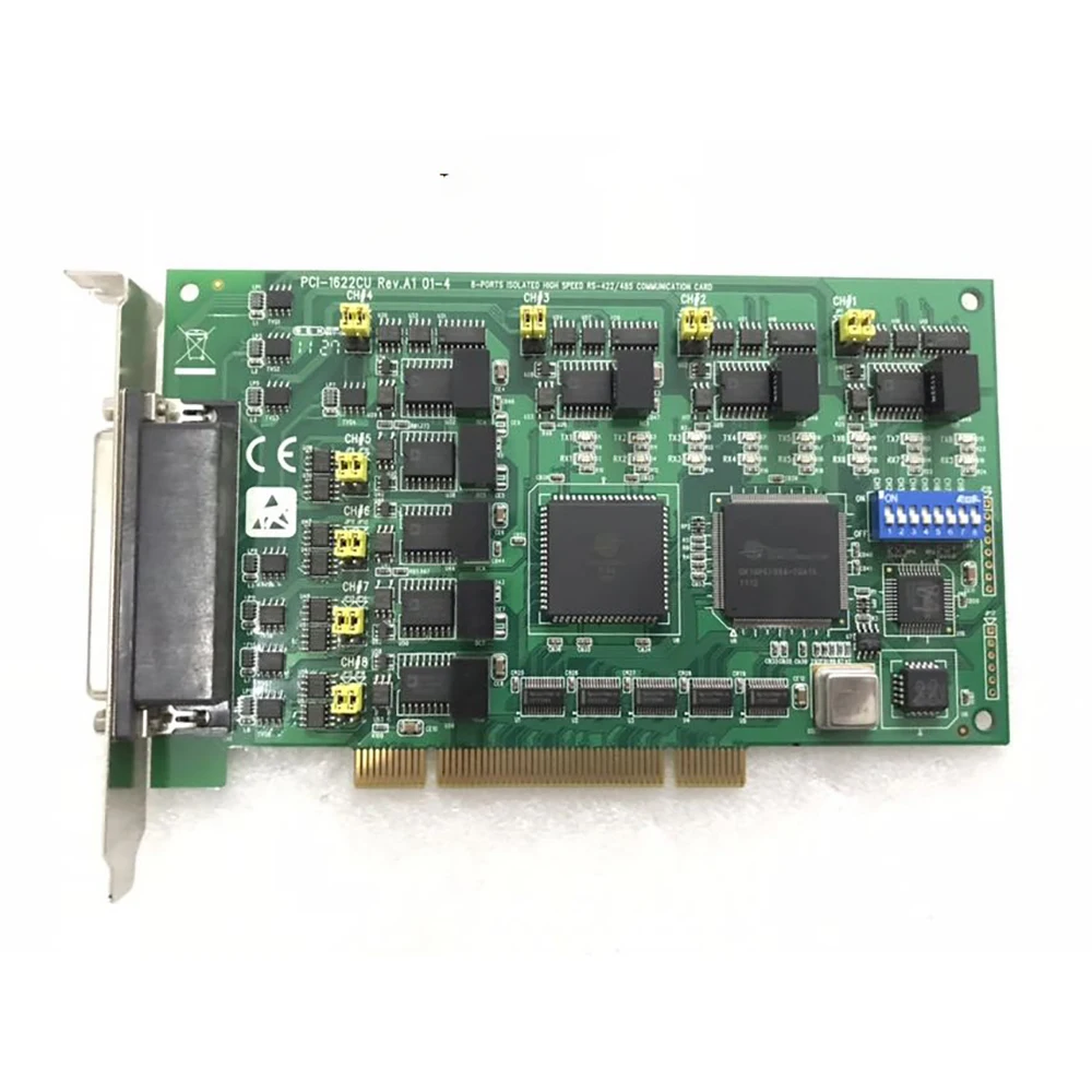 For Advantech PCI-1622CU REV.A1 8-port RS-422/485 Data Acquisition Card PCI-1622