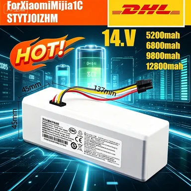 14.4V P1904-4S2P-MM Battery For Xiaomi Sweeping Robot Battery 1C Vacuum Cleaner Cleaning Robot Accessories Replacement Battery