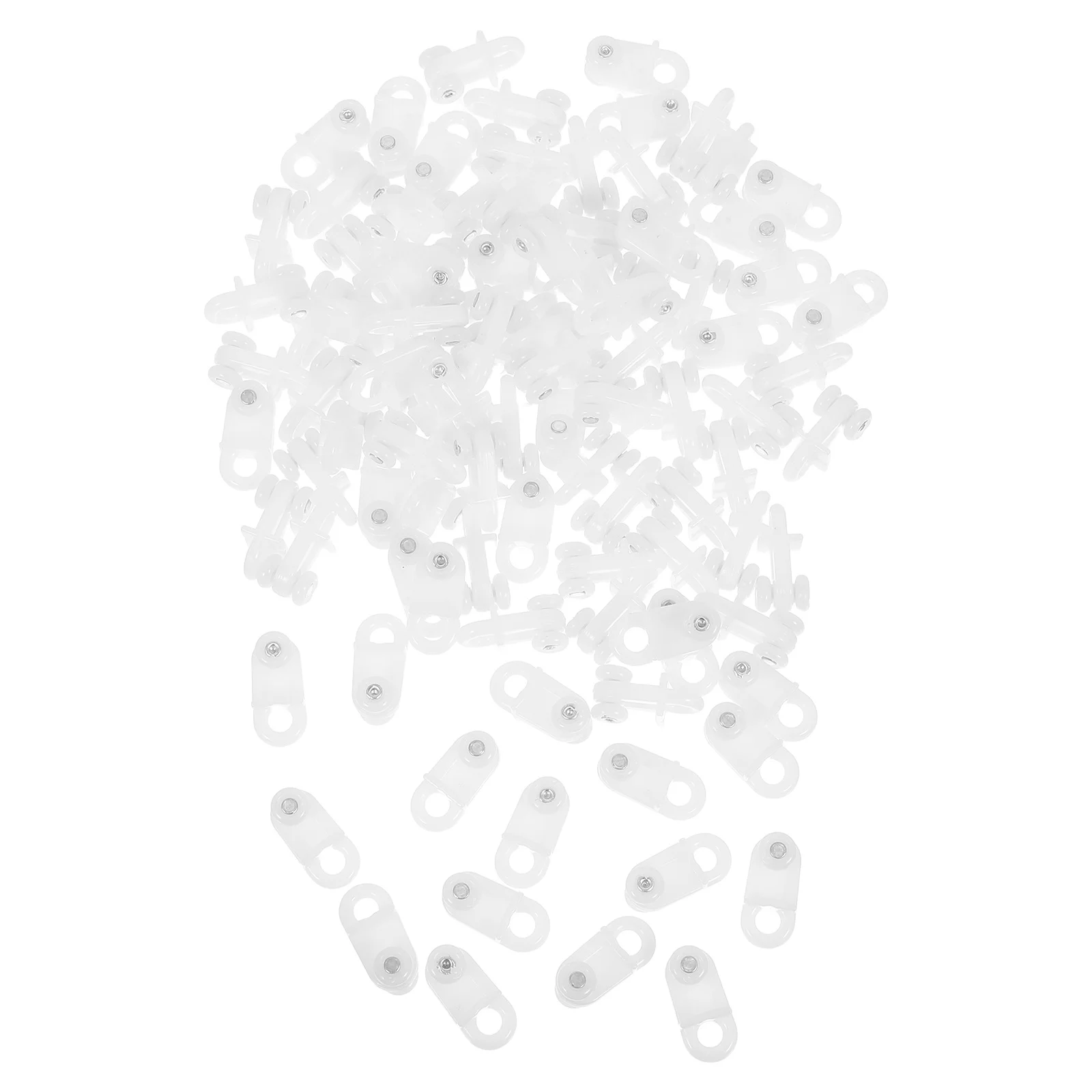 

100Pcs Curtain Track Gliders Plastic Small Double Wheel Pulley for Ceiling Mount Rail Sliding Curtain Accessories
