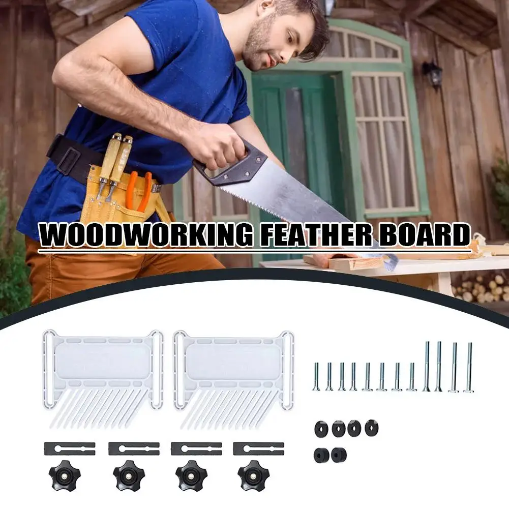 Feather Loc Board Set for Multi-purpose Flip Engraving Machine Table Saw Miter Gauge Slot Woodworking DIY Tools