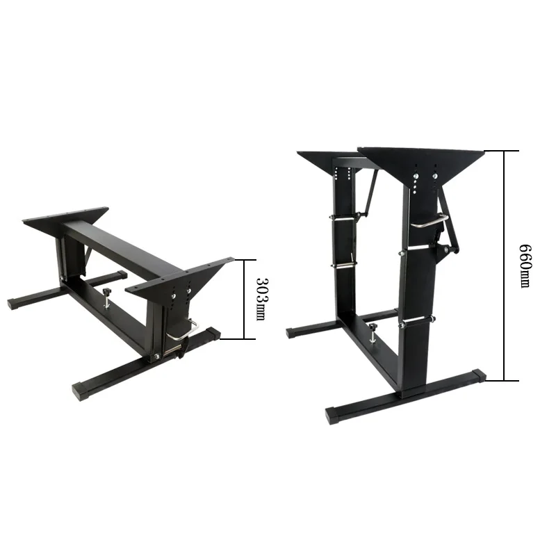 Liftable RV Table Legs Folding RV Motorhome Special Double Legs Double Folding Table Frame for Camping and Carrying Conveniently