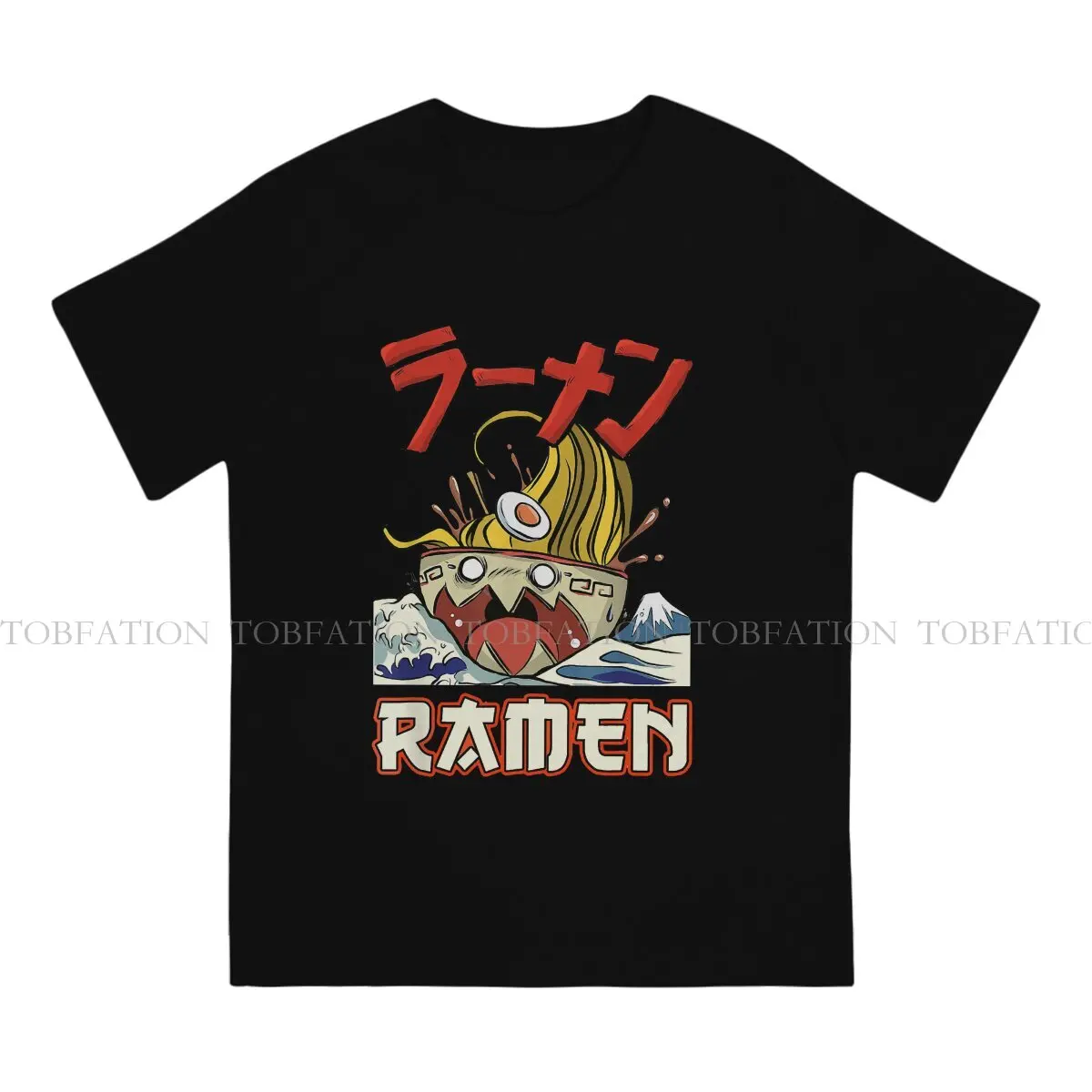 Ramen Casual TShirt The Great Ramen off Kanagawa Creative Streetwear Casual T Shirt Men Short Sleeve Special Gift Idea