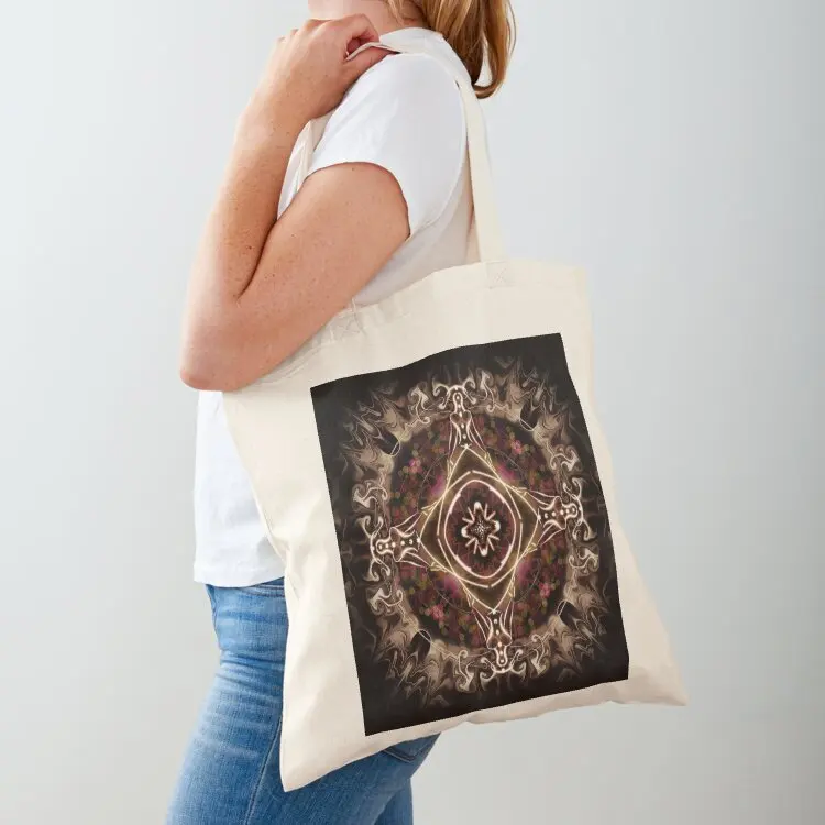 

Chakra Kaleidoscope Tote Bag canvas shopping bag female bag shopping trolley sac pour femme