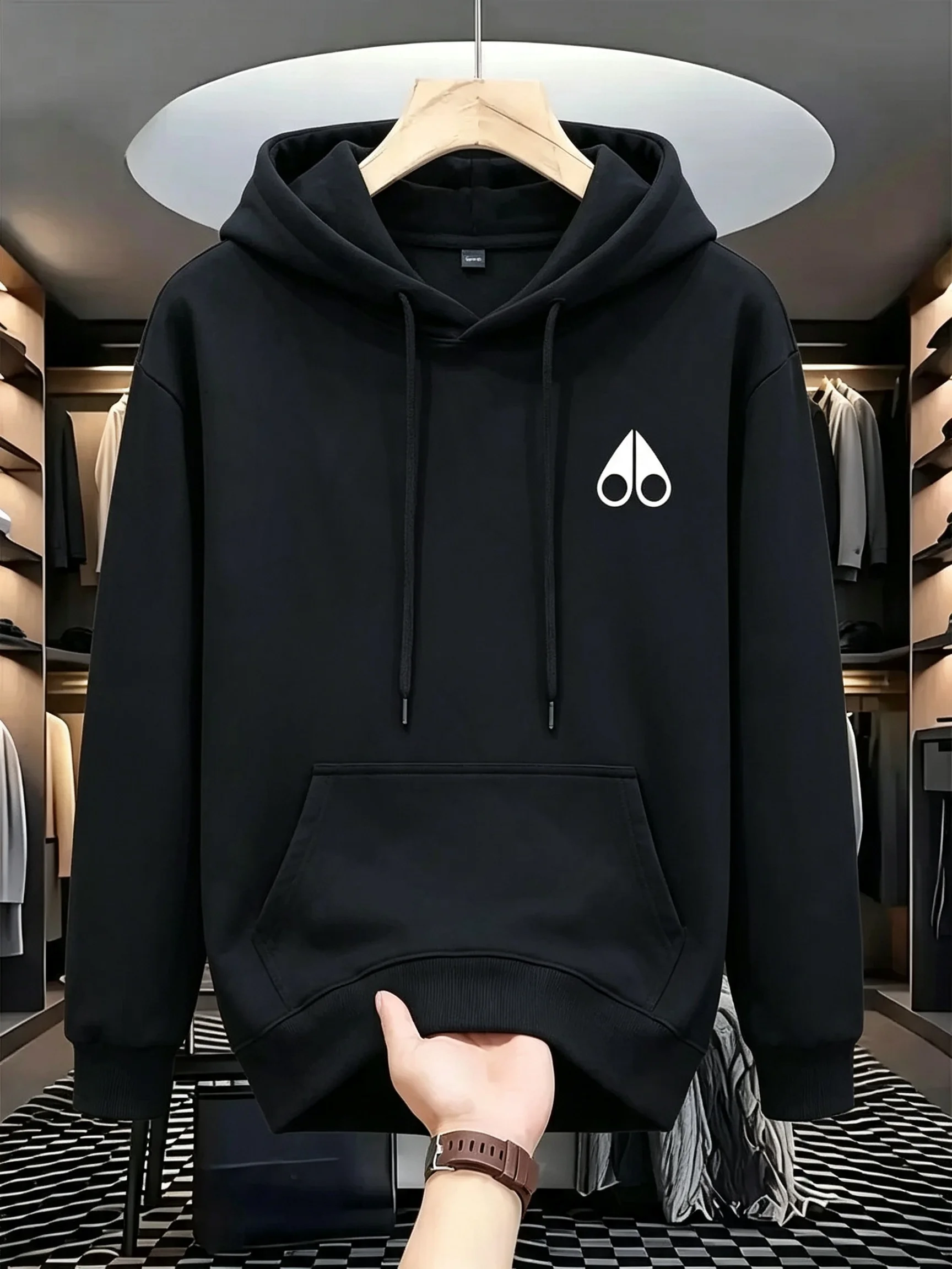 Men's long-sleeved casual sports sweatshirt, suitable for casual sports wear and providing comfortable wearing experience promo