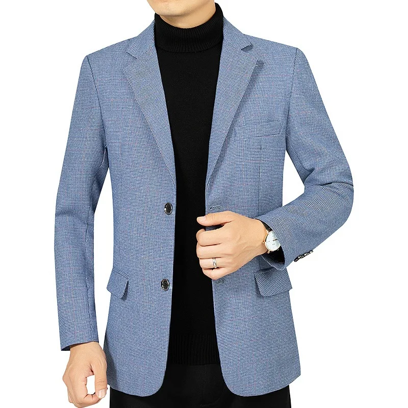 New Spring Men Solid Business Casual Blazers Jackets High Quality Suits Coats Man Formal Wear Blazers Slim Fit Jackets Size 4XL