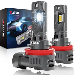 Katur 2x H11 H8 H9 Led Car Headlight 20000Lm 6000K White With Fan Canbus Fog Lamps For Nissan Qashqai J11 J10 X Trail T32 T31