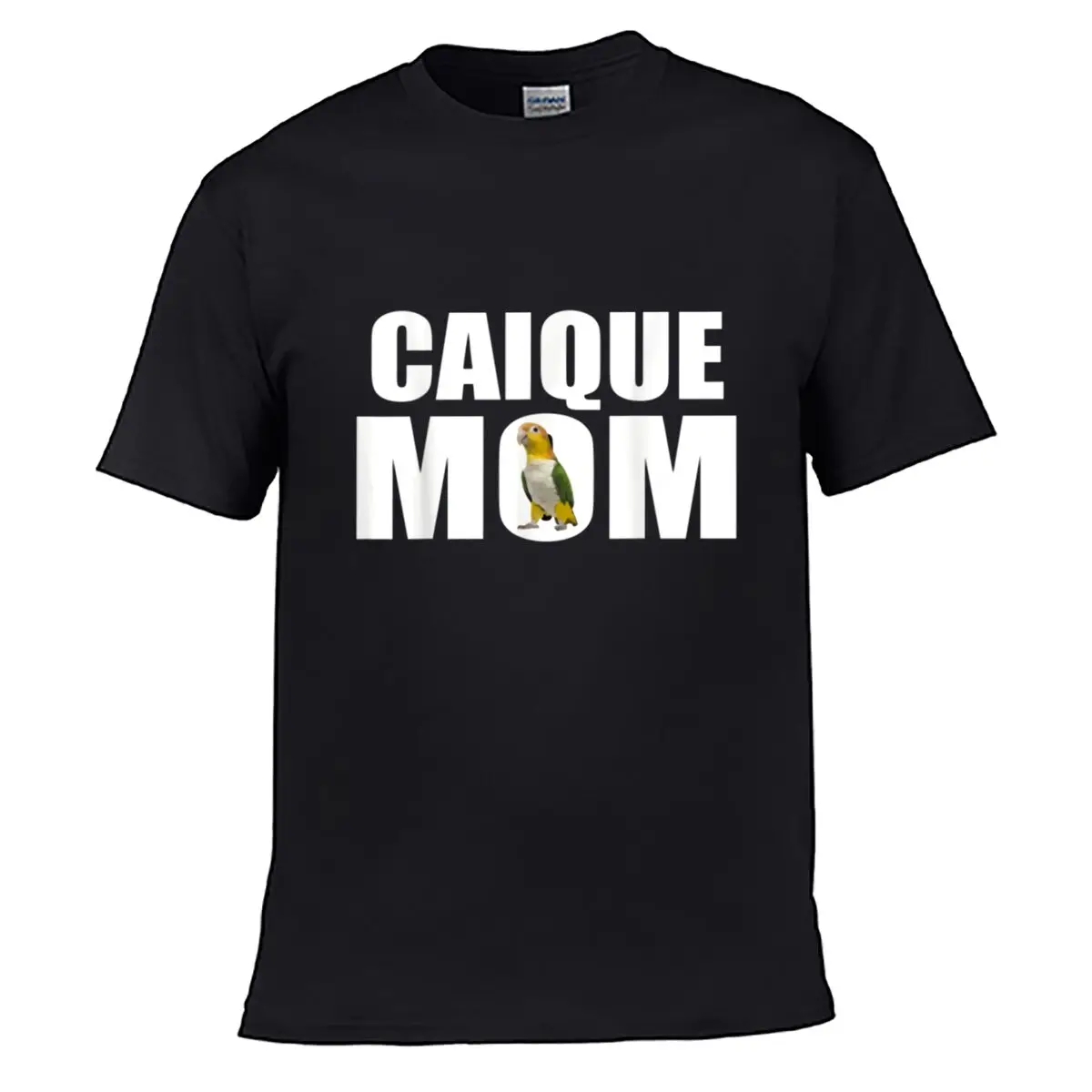 Caique Mom Parrot Text Design Street Distressed Washed Loose Simple Tee