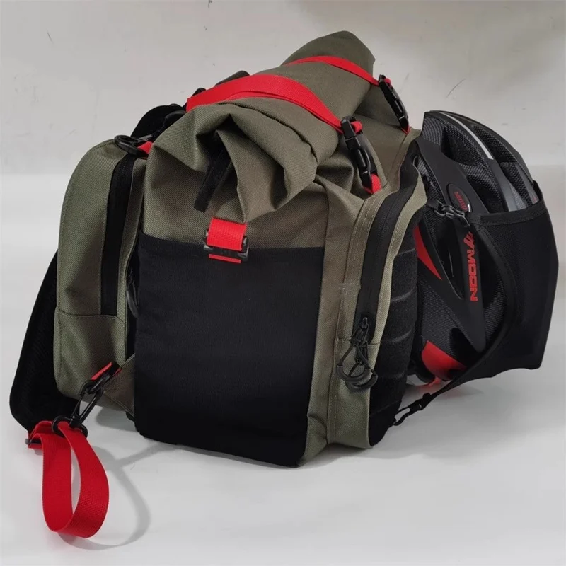 NONE Klappbare Fahrrad-Fronttasche 21L für Brompton-Tasche, großer Rucksack, Tragetasche 6