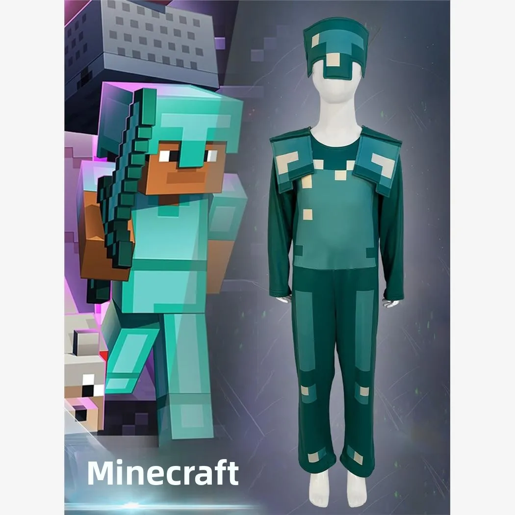 

Diamond Armor Хэллоуин Косплей Костюм для выступления Мой мир Женская традиционная одежда Наряд для выступления на сцене