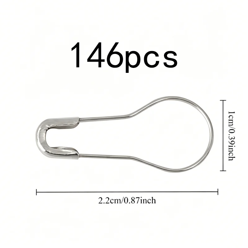 146 pcs Gourd Safety Pins, Durable Iron Material, suitable for DIY Craft Projects, Gourd-Shaped Head