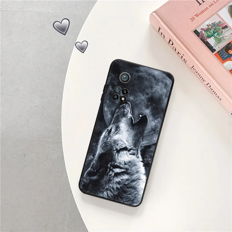 Custodia per telefono nera opaca per Redmi Note12 Note13 5G 4G Xiaomi 13 12 Pro 12C 12X 12T 13C 12S Lite Ice Cool Wolf Cover morbida