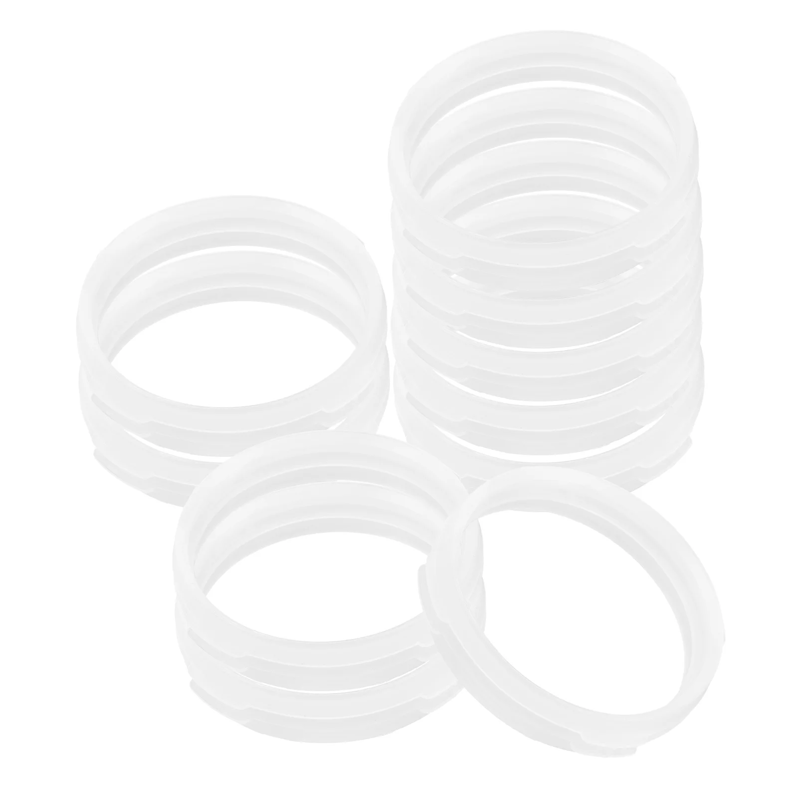 10 PCS Pet Hamster Cage Toys Clear Connector Ring Plastic DIY External Tube for Tunnel Connected Rings