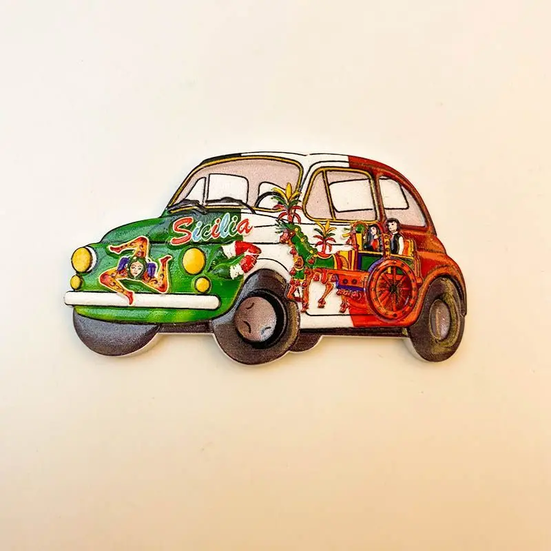 

Italy Sicily Refrigerator Magnet Travel Souvenir Personalized Creative Resin Magnetic Decoration Gift
