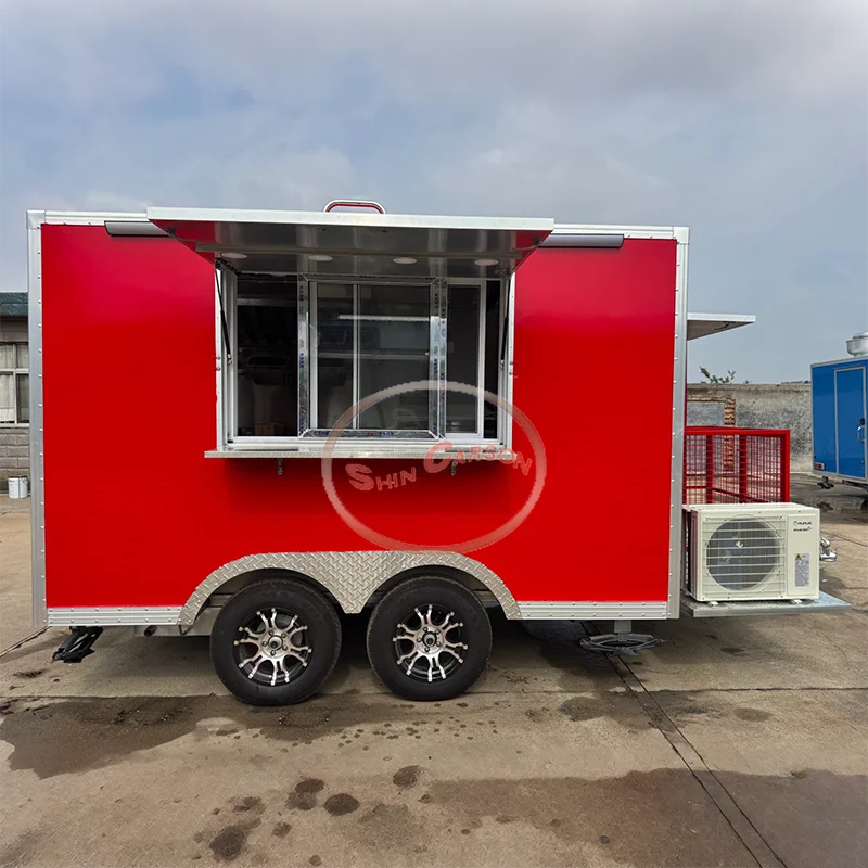 

Catering Food Truck Fully Equipped Taco Trailers Mobile Kitchen Pizza Coffee Cart Ice Cream BBQ Truck Cheap Mobile Food Trailer