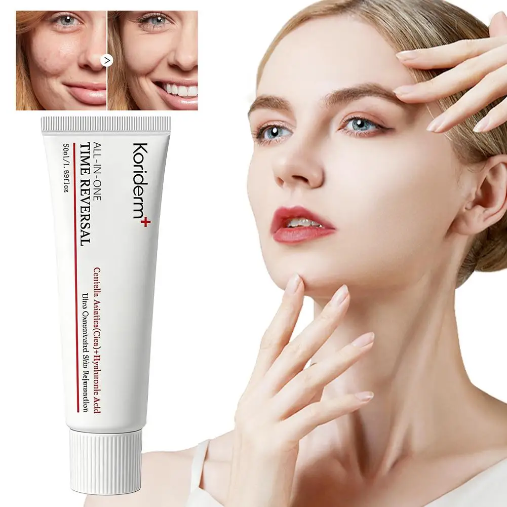 K-Beauty Centella Asiatica Hyaluronic Acid Facial Under-Eye Treatment 50ml Chrono-Reversal Brightening Anti-Aging Moisturizer
