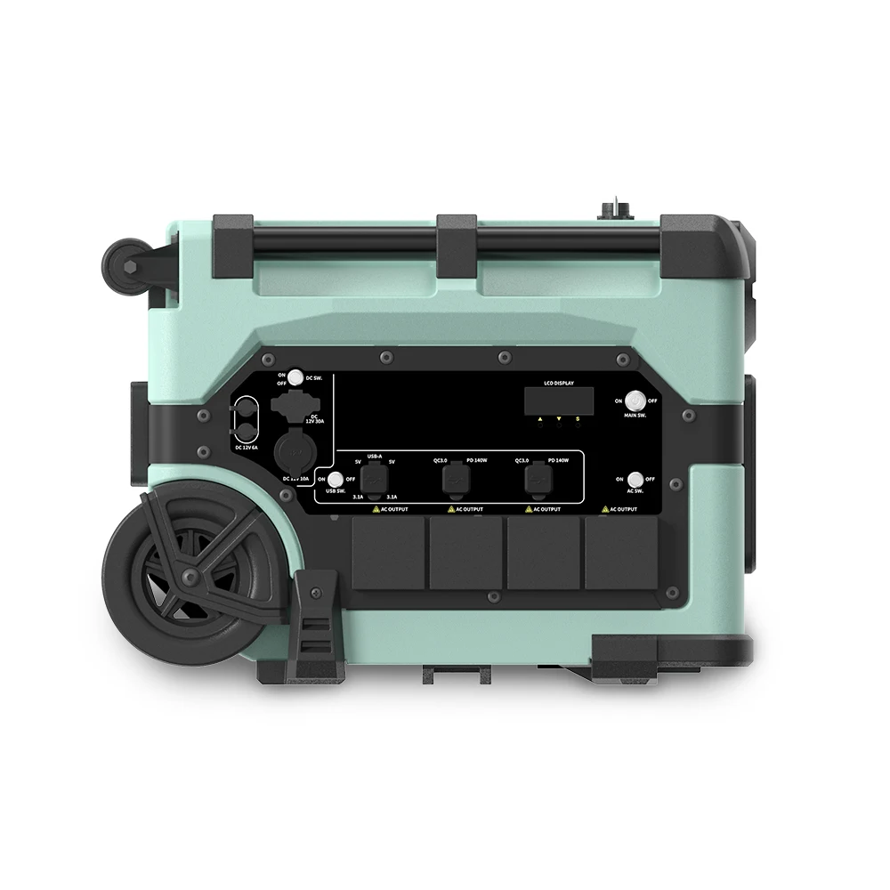 EU US Security Certified Portable Power Station LiFePO4 Battery Stackable Solar Energy System Pure Sine Wave Inverter