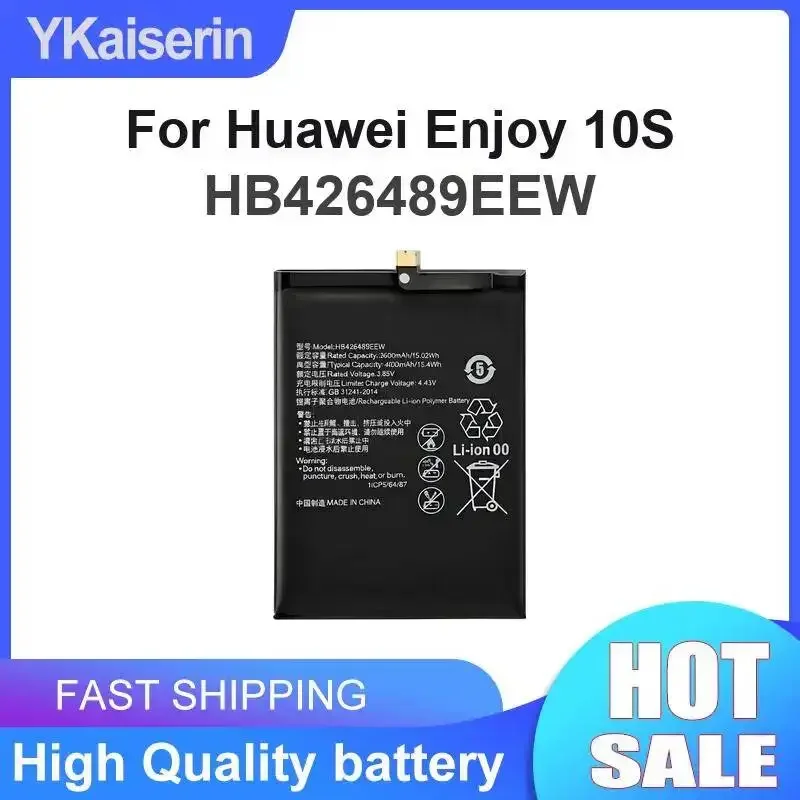 HB426489EEW 4000mAh For Huawei Enjoy 10S Mobile Phone Battery High Performance