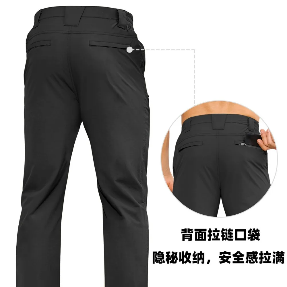 ฤดูใบไม้ผลิฤดูร้อนน้ําหนักเบา Rip-stop Cargo Work กางเกง Multi-Pockets Camping กางเกงตกปลา Quick Dry กางเกงเดินป่ากลางแจ้งผู้ชาย