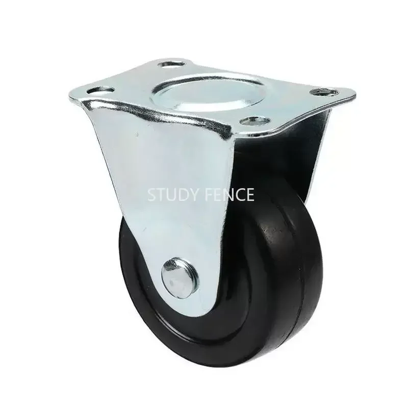 4PCS Metal+PP Black Directional Wheel, Drawer/bed/chair Orientation Wheel, Furniture Casters, Household Hardware Accessories