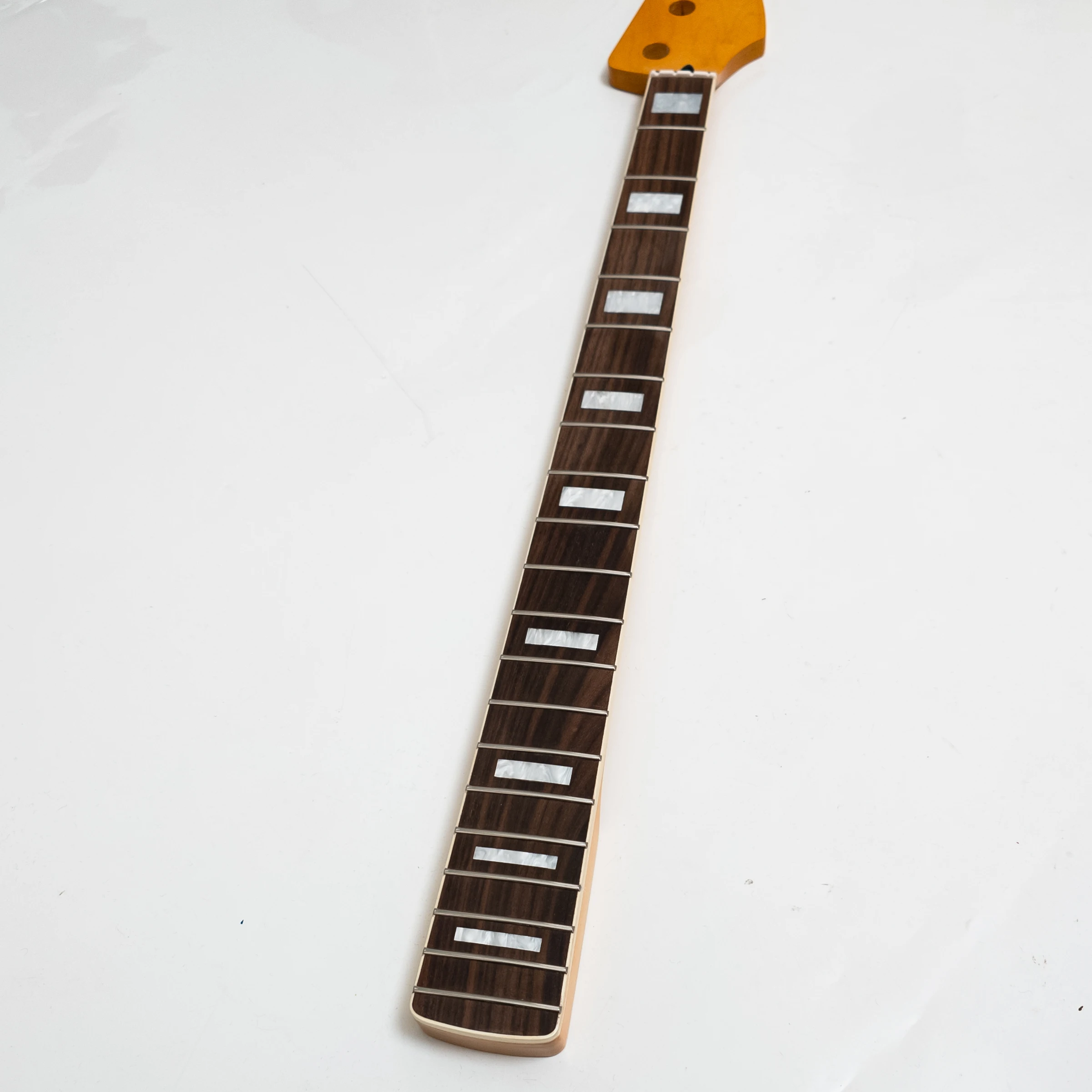4 String Bass Guitar Neck Yellow Maple Rosewood Fingerboard 20 Frets Stainless Steel  Frets Bone Nut