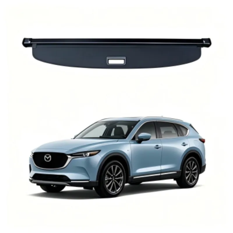 Cargo Cover Trunk Privacy Shade Rear Security Partition Anti-Theft Shield Retractable Organizer for Mazda CX-90 2024-2025