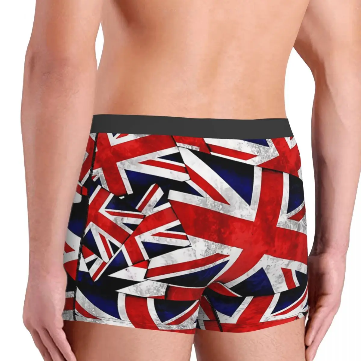 Union Jack British England UK Flag Man\'s Boxer Briefs Highly Breathable Underpants High Quality Print Shorts Gift Idea