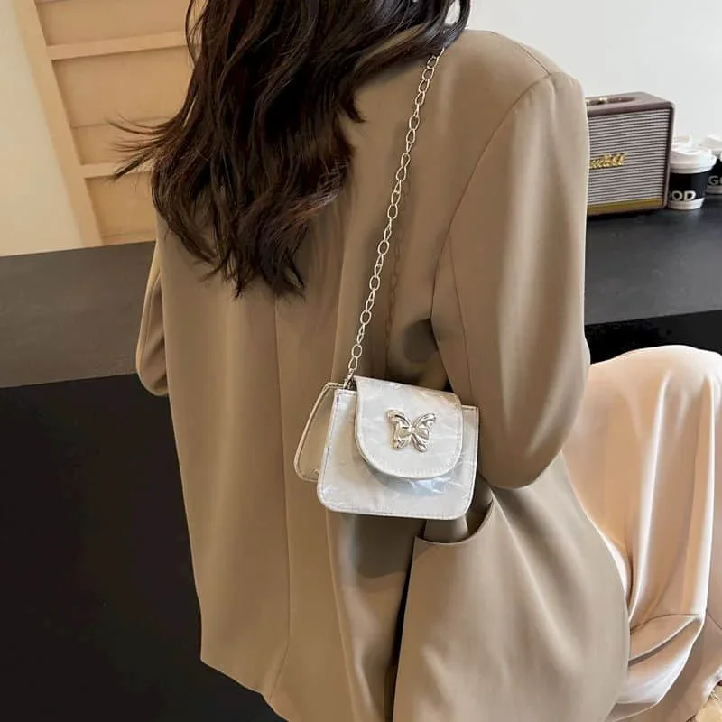 

Сумки через плечо для женщин, мини-сумки в корейском стиле, универсальные сумки, эстетические женские модные квадратные сумки с цепочкой из искусственной кожи