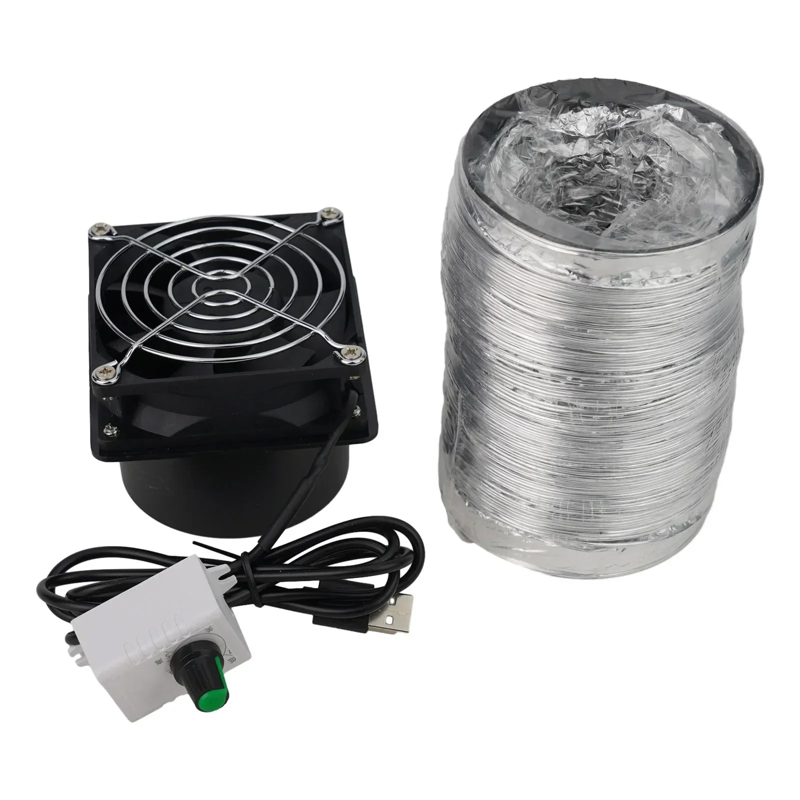 1Set Adjustable Speed Solder Smoke Absorber ESD Fume Extractor Fan Pipe Duct Exhuast Fan With 2M Pipe Tub Ventilation Fan