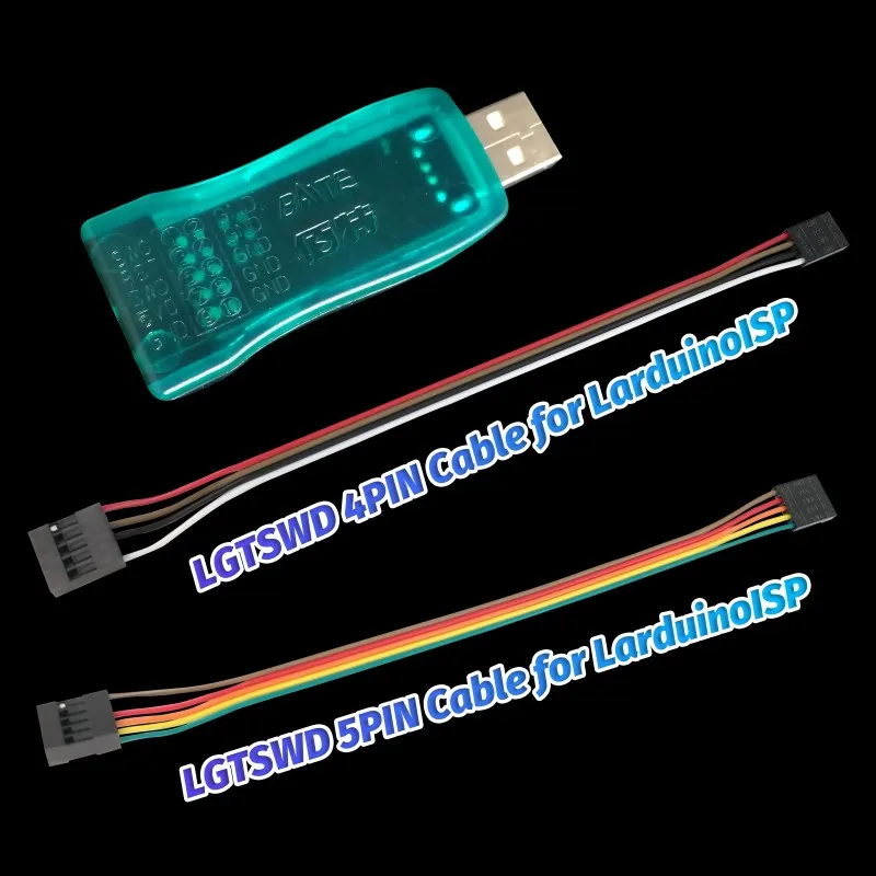 

LarduinoISP programmer for LGT MCU Series use SWD interface to LGT8F328P SSOP20/LQFP32/LQFP48 throuth rduino IDE software