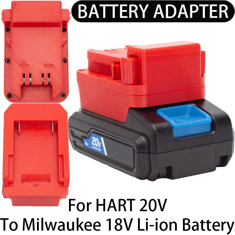 

Adapter/Converter for Milwaukee 18V Li-Ion tools to HART 20V Li-Ion Battery Adapter Power Tool Accessories