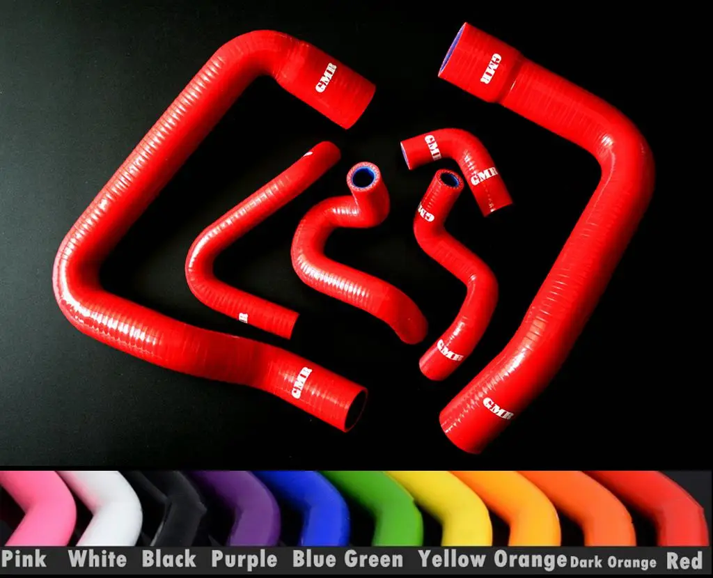 

Radiator Silicone Coolant Hose Kit For 1986-1993 Ford Mustang GT Foxbody 5.0 Red Blue Black Radiator Coolant Hose Heater Hose