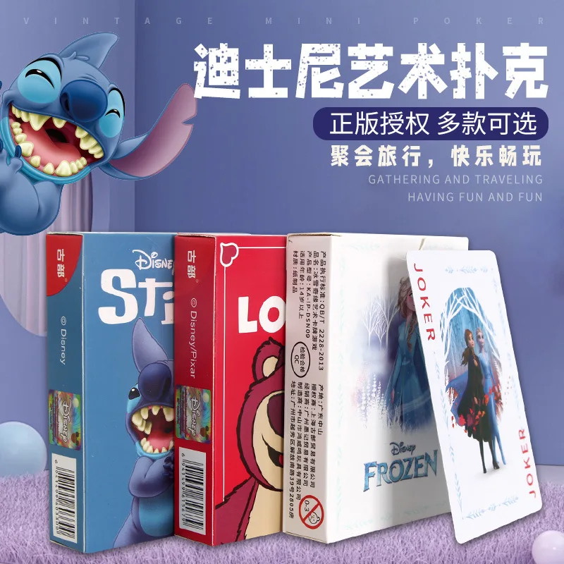 

Disney Stitch Frozen Lotso Poker Playing Cards Playing Cards Poker Indoor Family Entertainment Board Games Toys Gifts
