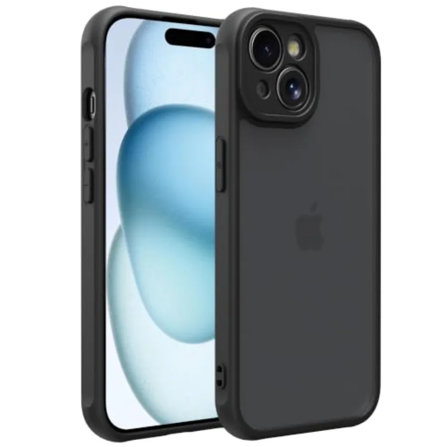 

for iPhone Case Translucent Matte Phone Cover, [10 FT Military Grade Drop Protection] Slim Durable Shockproof Protective Bumper