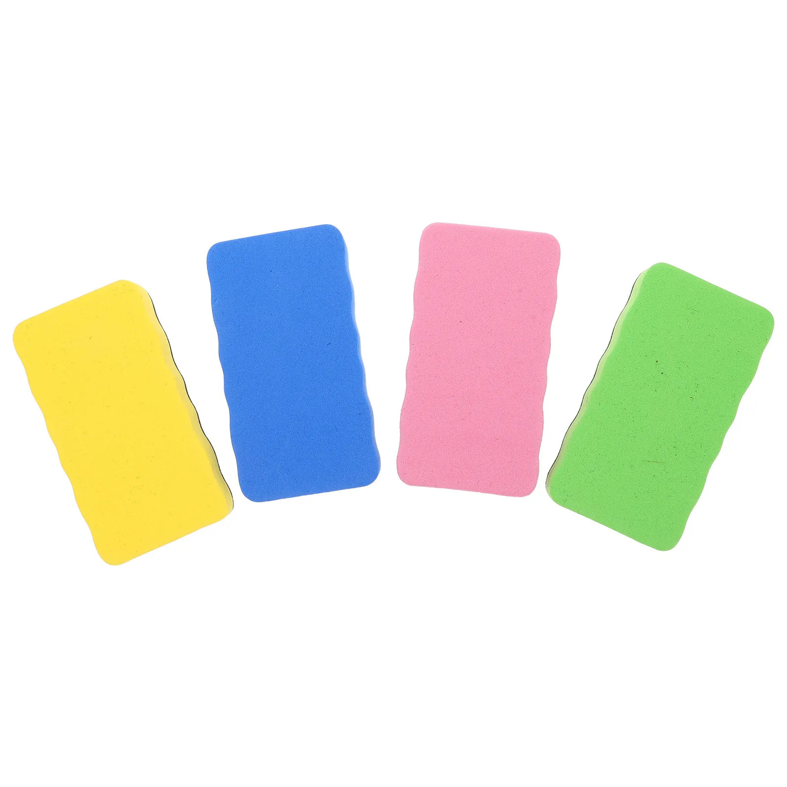 

4Pcs Whiteboard Erasers Colorful Eva Felt Magnetic Dry Erase Board Cleaner for School Office Home Use White Board Eraser