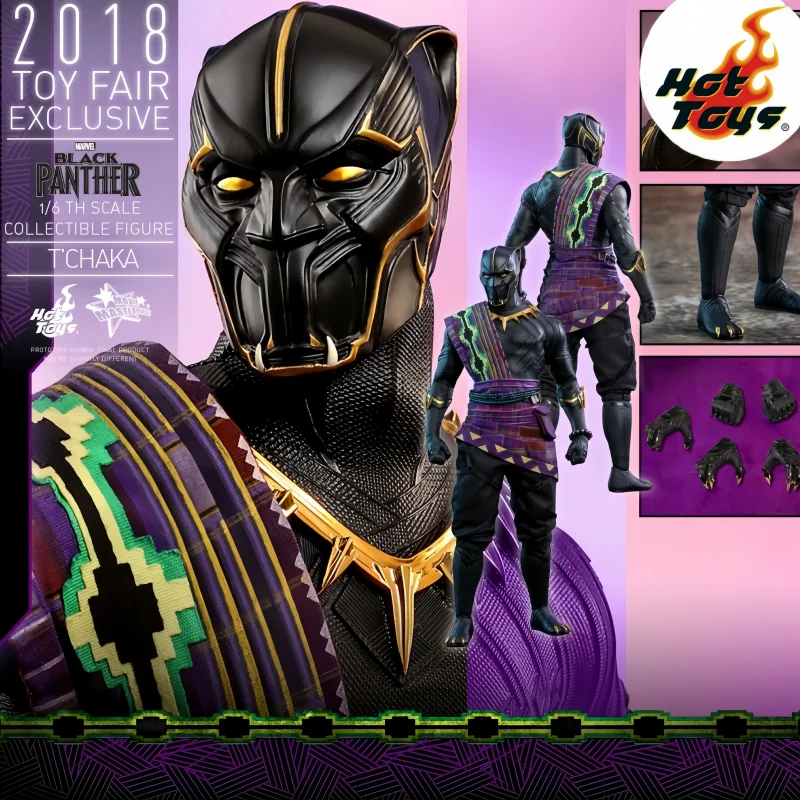 

Limited Original Hot Toys HT MMS487 1/6 Warrior Black Panther Father T'Chaka Action Figure Model Toys Collection Ornaments Gifts