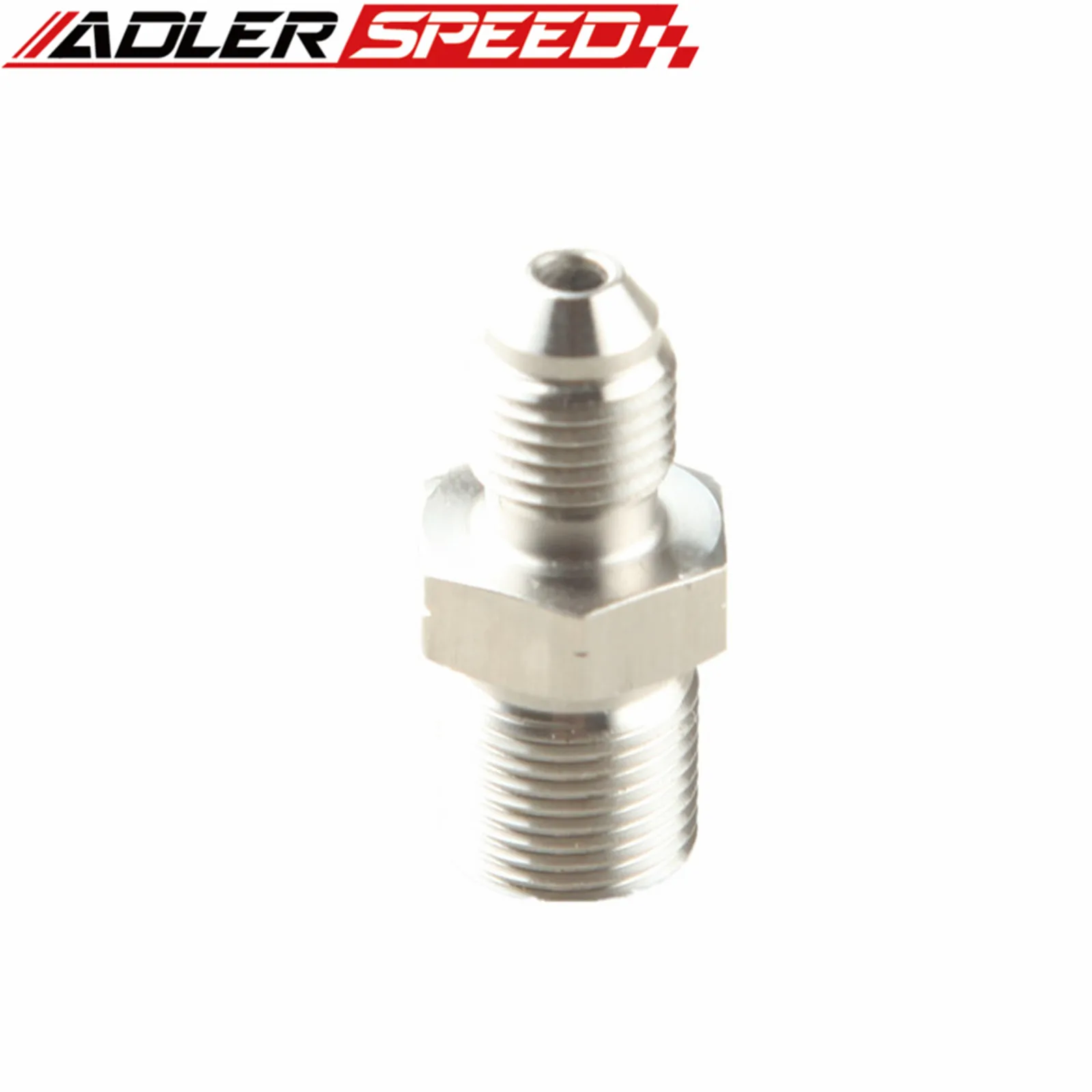 Stainless Steel 4AN AN4 AN-4 Male Flare To M10 x 1.0 Metric Straight Fitting