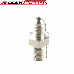 Stainless Steel 4AN AN4 AN-4 Male Flare To M10 x 1.0 Metric Straight Fitting