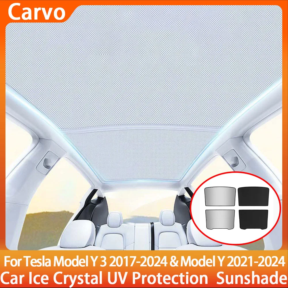 

Солнцезащитный козырек для люка Tesla Model 3 Highland 2024 и Tesla Model 3/Y 2017-2023, тканевый, на застежках, для переднего и заднего люков