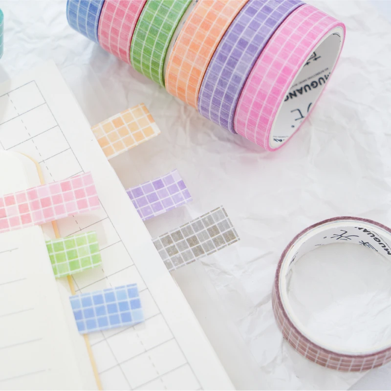 Journal GO 10rolls/box Basic Style Washi Tape for DIY Album Photo Frame Album Scrapbooking Journal Card Decoration Masking Tape