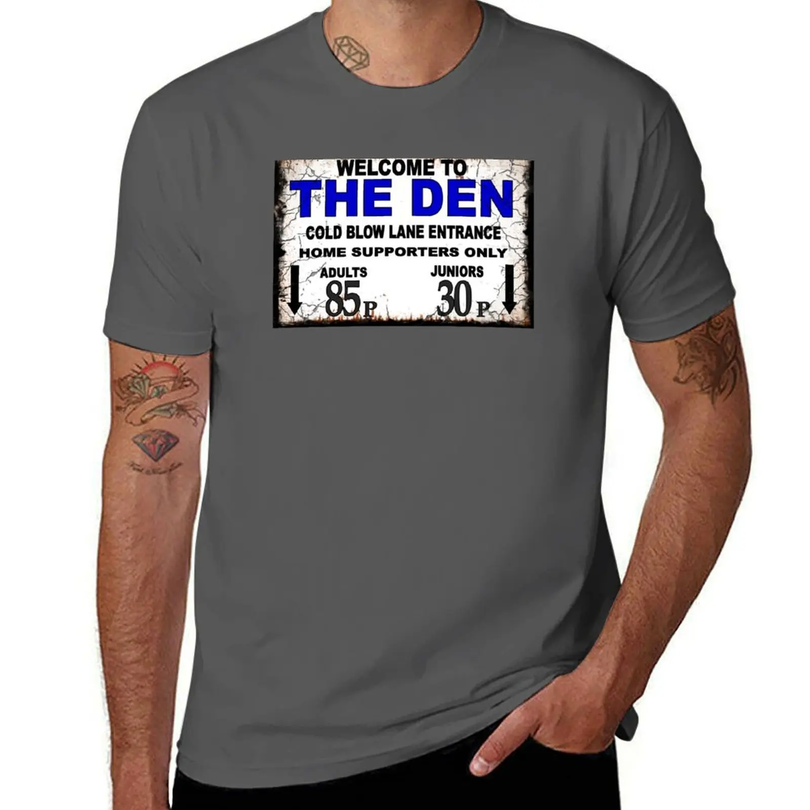 

The Old Den entrance plate T-Shirt t shirts for man graphic vintage g man t shirts for men t shirts cotton 100% T-Shirt