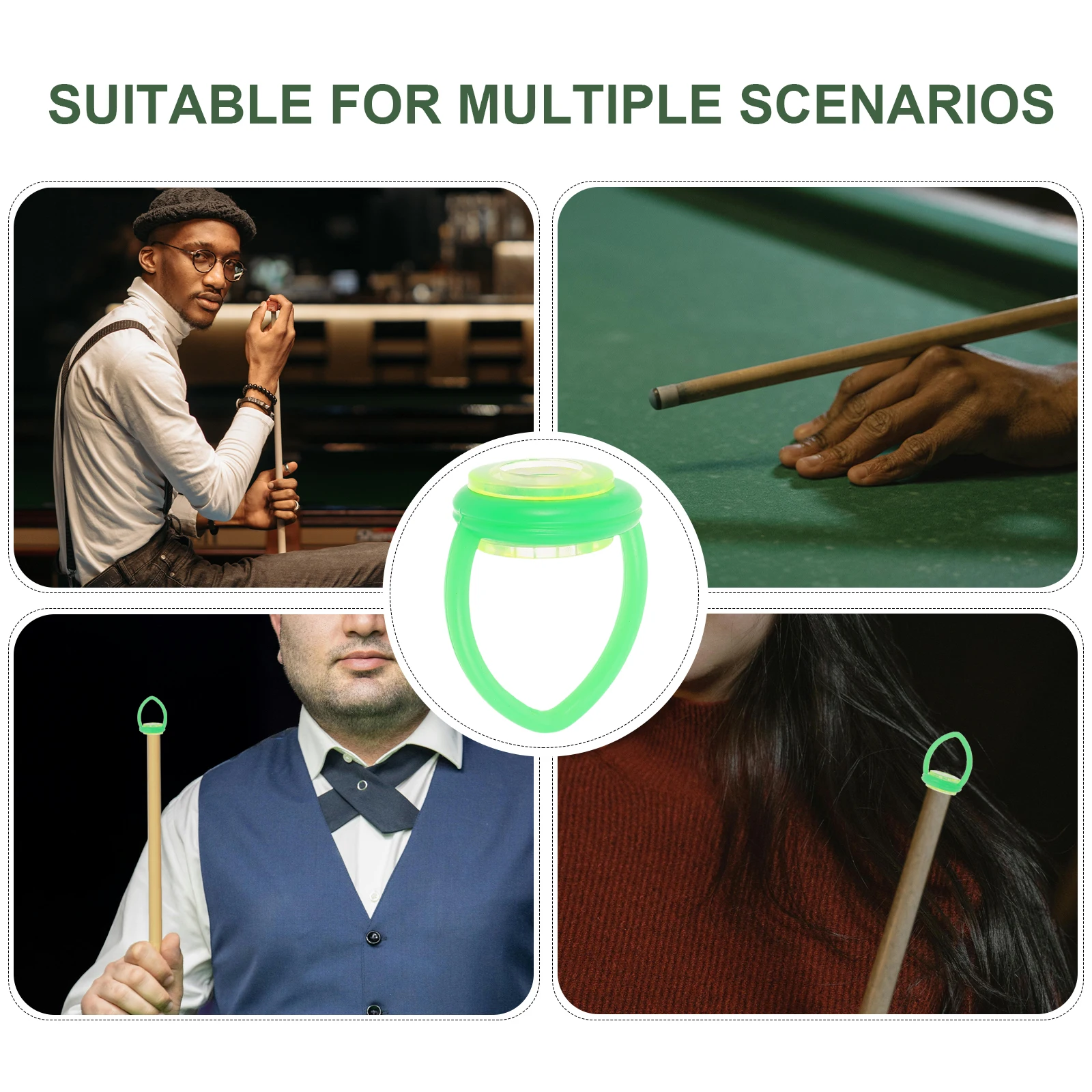 10Pcs Pool Cue Wall Rack Strong Plastic Billiard Stick Holder for Table Storage Compact Design Fits Multiple Cues Convenient