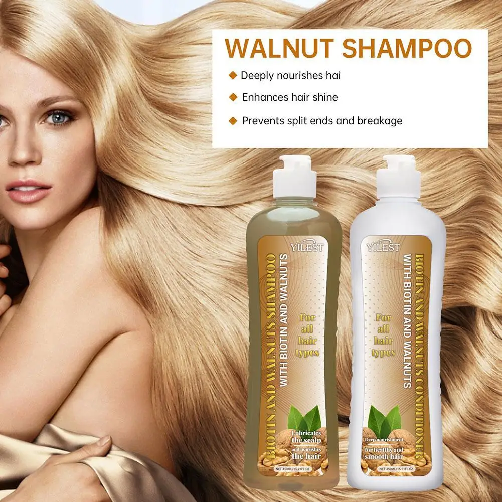 

450ml * 2 Shampoo And Hair Care Set Gently Controls Oil And Deeply Cleanses To Maintain Scalp Water And Oil Balance