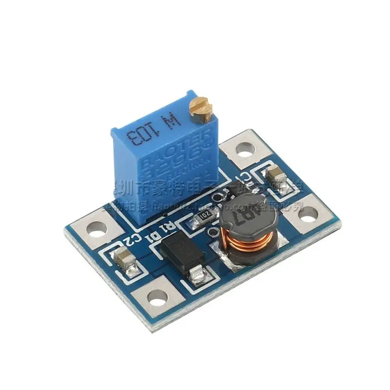 Módulo de Impulso Ajustável Miniatura, Módulo de Alimentação de Alta Corrente, Litro 9 12 24V, 2A DC-DC, SX1308, 5V, 10Pcs