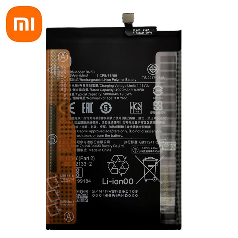 100% Original BN5G New High Quality Xiao Mi Battery For  Xiaomi Redmi 10C Redmi 10A 5000mAh Batteries Bateria Fast Shipping